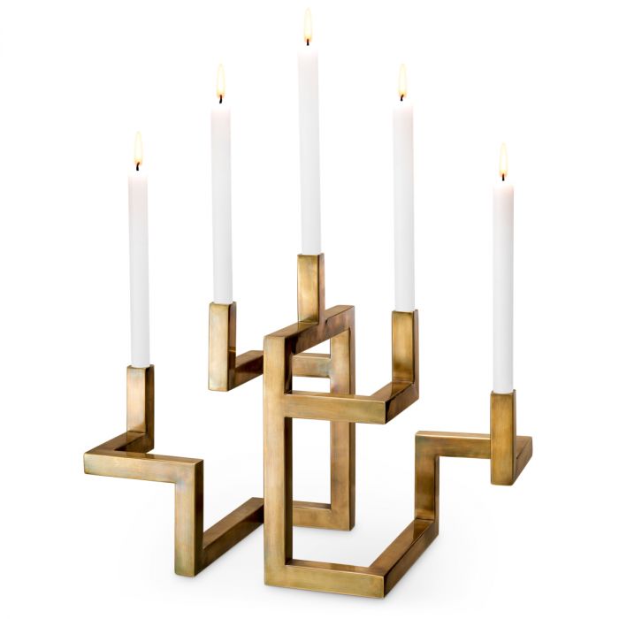 Candle Holder Skyline Brass