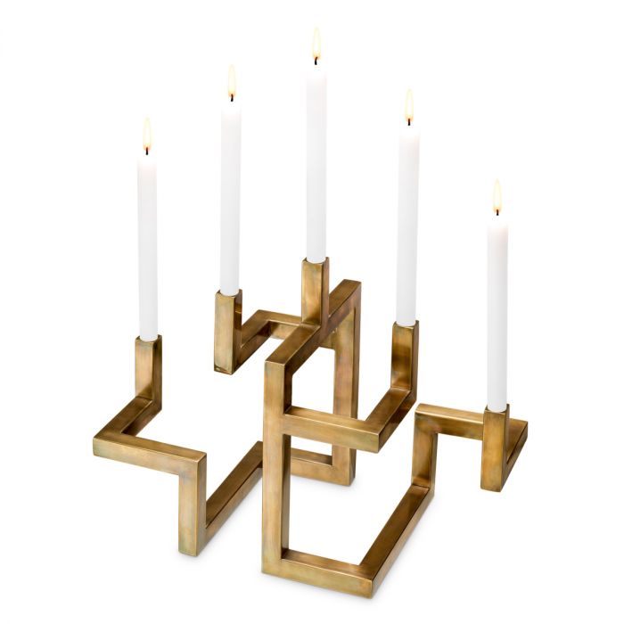 Candle Holder Skyline Brass