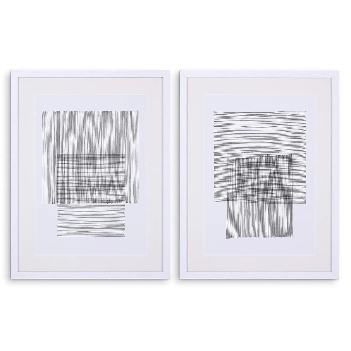 Prints Pencil Drawings set of 2